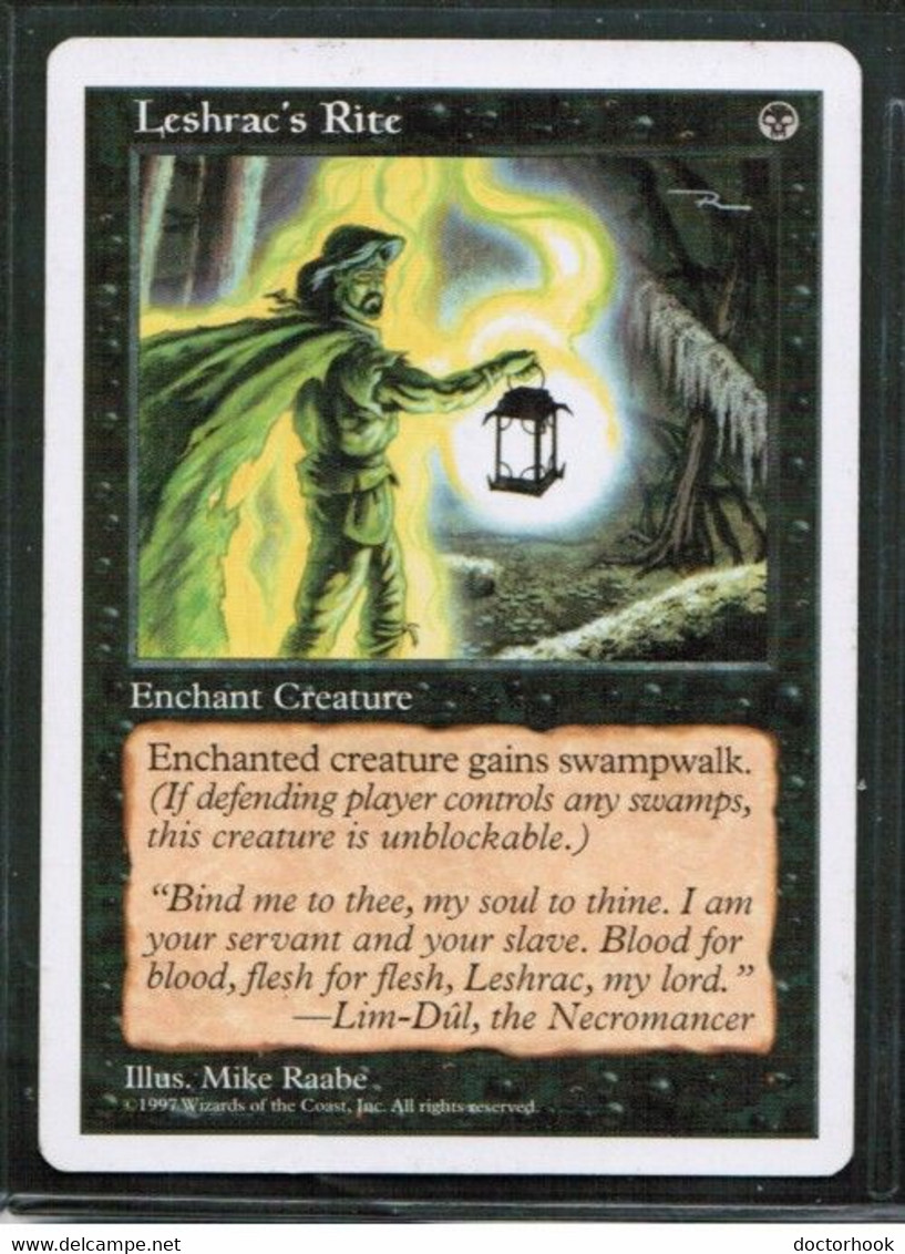 MAGIC The GATHERING  "Leshrac's Rite"---5th EDITION (MTG--118-7) - Other & Unclassified