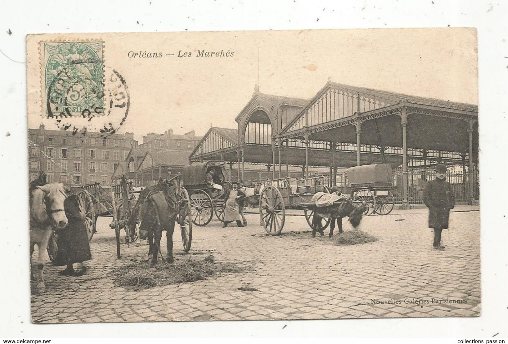 Cp , Commerce , Les Marchés ,45 ,ORLEANS , Voyagée 1905 - Märkte
