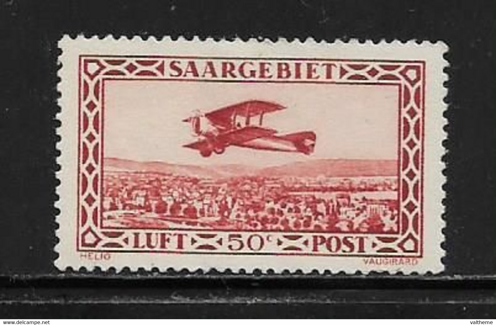 SARRE  ( EUSAR -  204 )  1928  N° YVERT ET TELLIER  N° 1   N* - Luftpost
