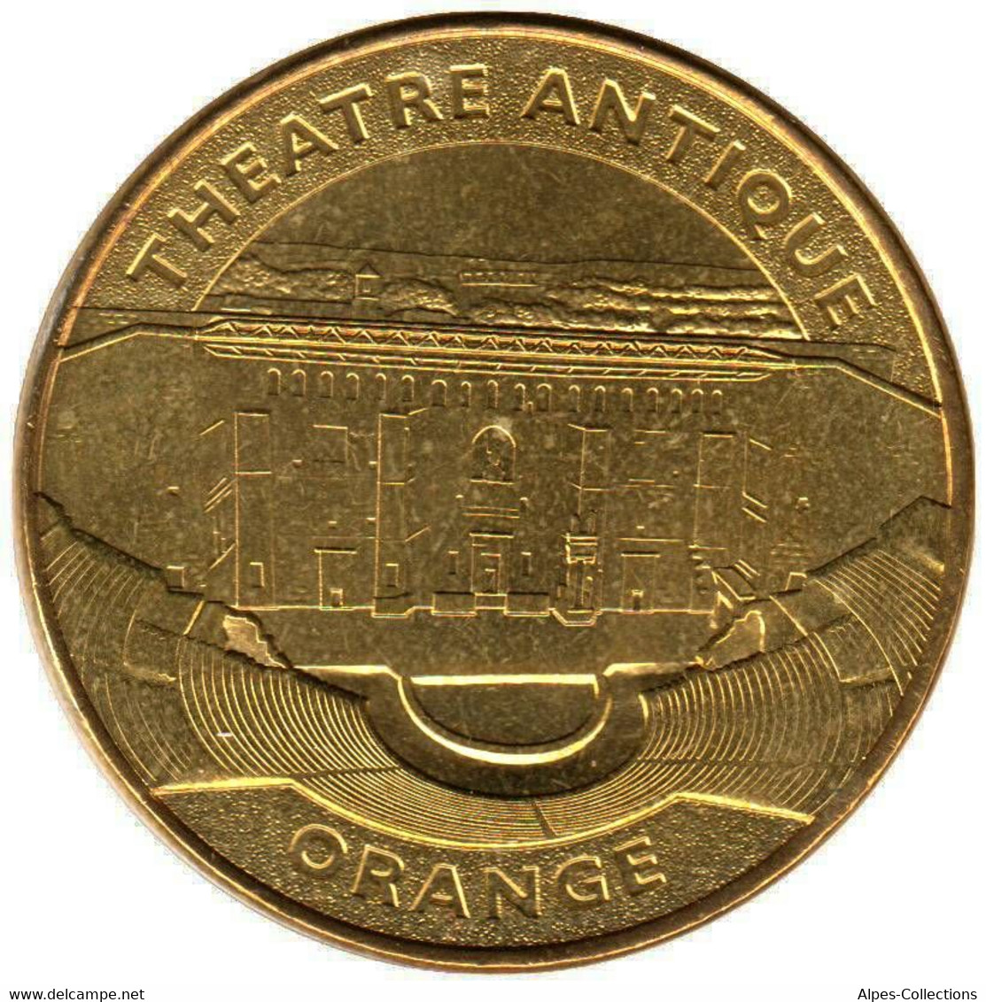 84-1449 - JETON TOURISTIQUE MDP - Orange - Théâtre Antique - Aérienne - 2015.1 - 2015