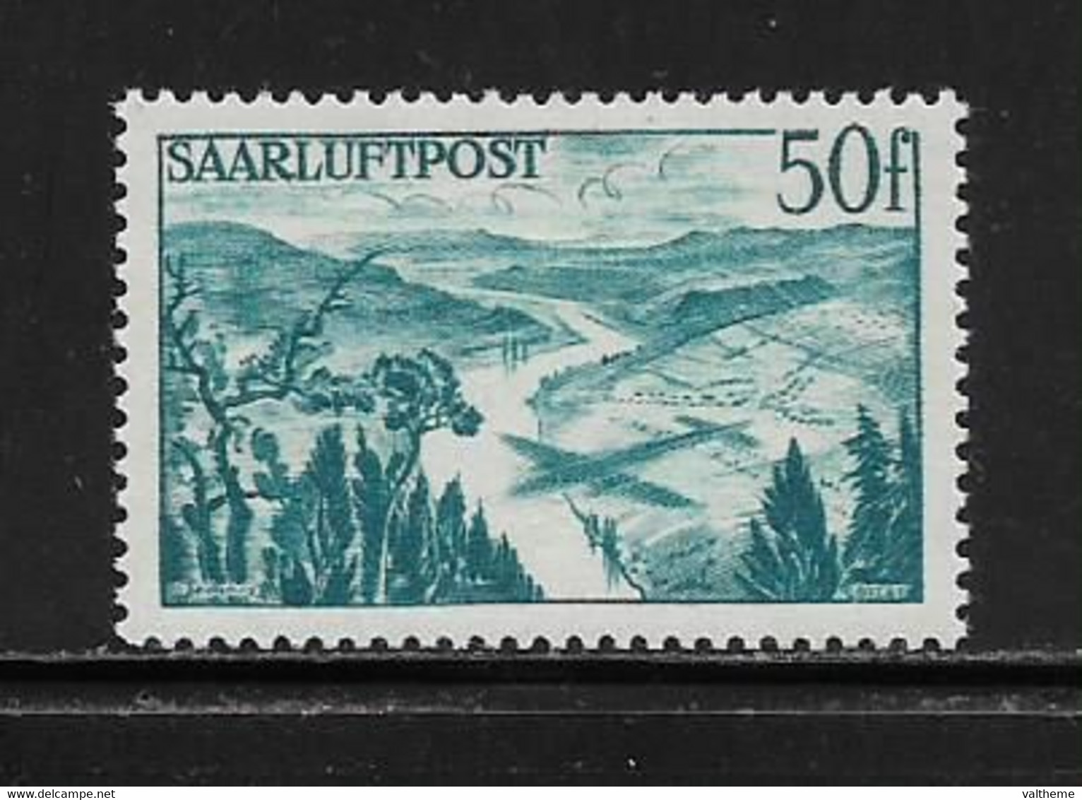 SARRE  ( EUSAR -  207 )  1948  N° YVERT ET TELLIER  N° 10   N* - Posta Aerea