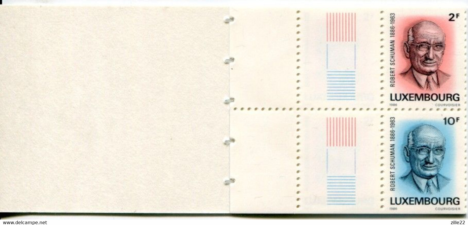 Luxemburg Luxembourg Mi# MH 1 Stamp Booklet Postfrisch/MNH - Politician Robert Schuman - Booklets