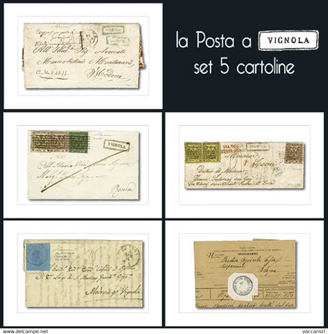 SET 5 CARTOLINE "LA POSTA A VIGNOLA" - - Other & Unclassified