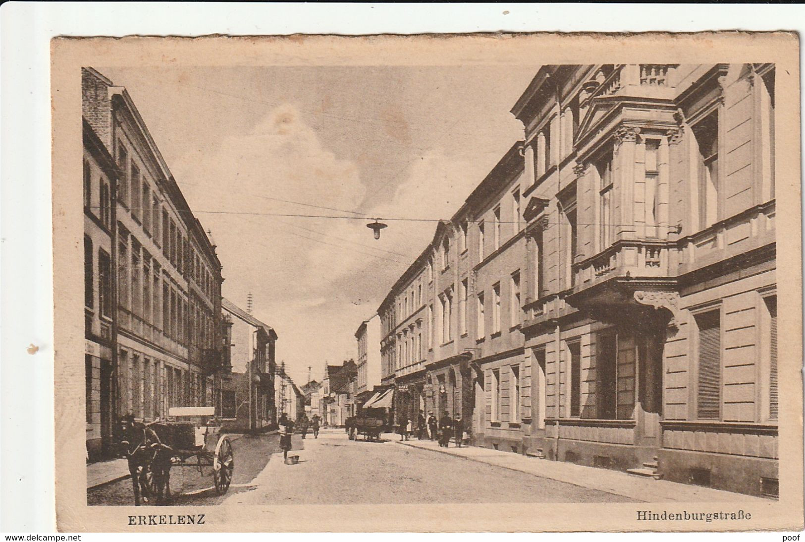 Erkelenz : Hindenburgstrasse --- 1922 ( Soldatenpost) - Erkelenz