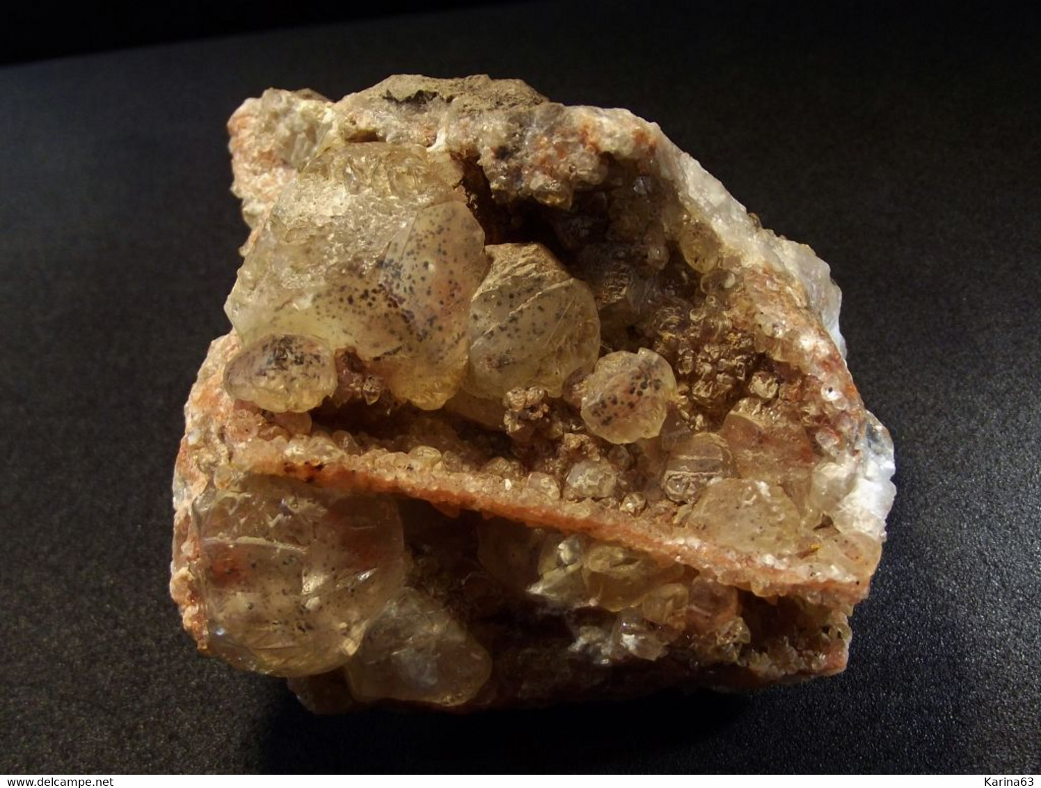 Calcite With Inclusions Matrix ( 6 X 5 X 3 Cm ) La Sambre Quarry - Landelies -  Hainut- Belgium - Minéraux