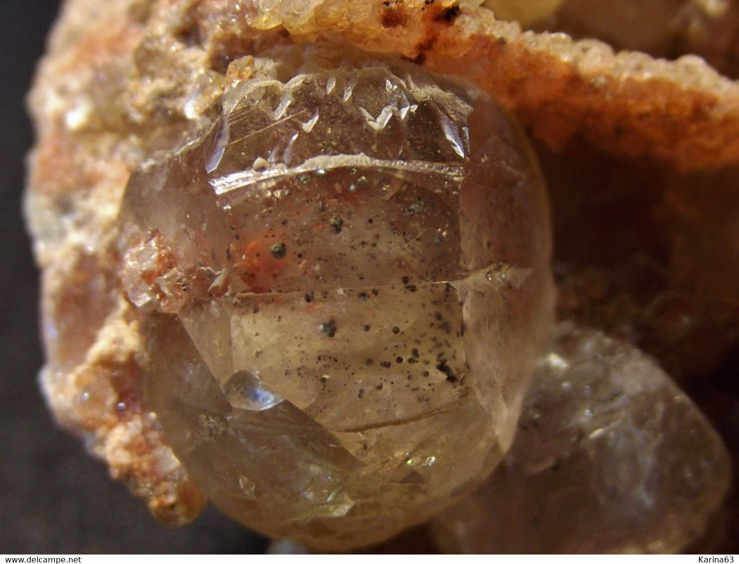 Calcite With Inclusions Matrix ( 6 X 5 X 3 Cm ) La Sambre Quarry - Landelies -  Hainut- Belgium - Minéraux