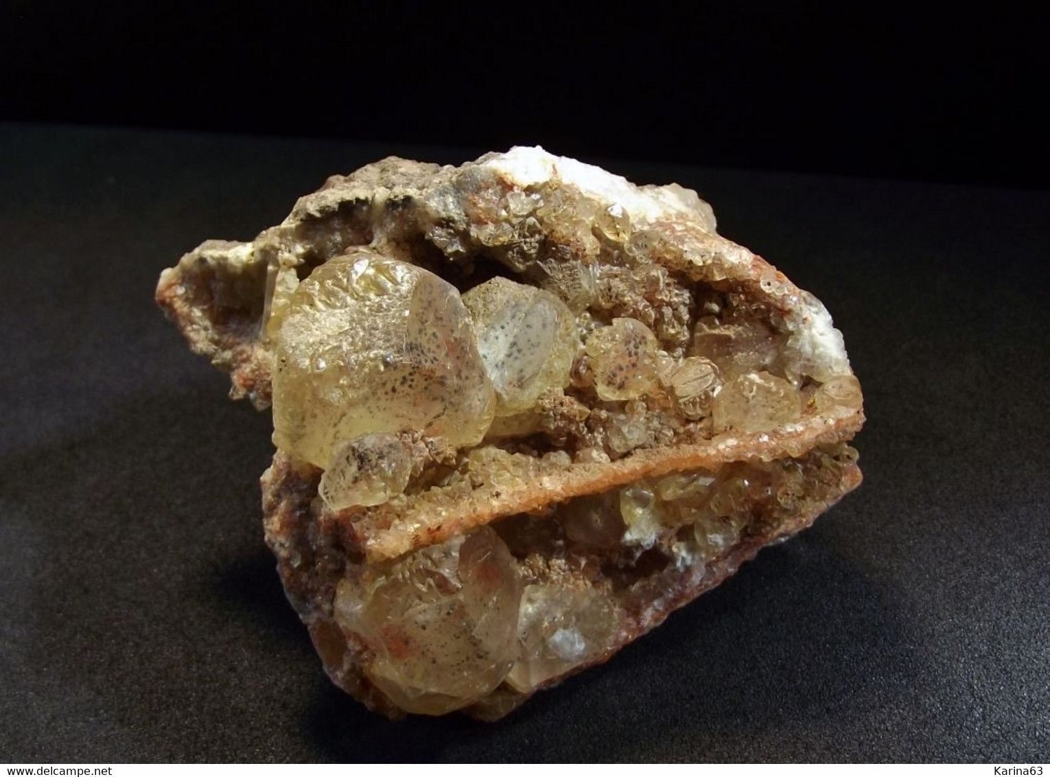 Calcite With Inclusions Matrix ( 6 X 5 X 3 Cm ) La Sambre Quarry - Landelies -  Hainut- Belgium - Minéraux