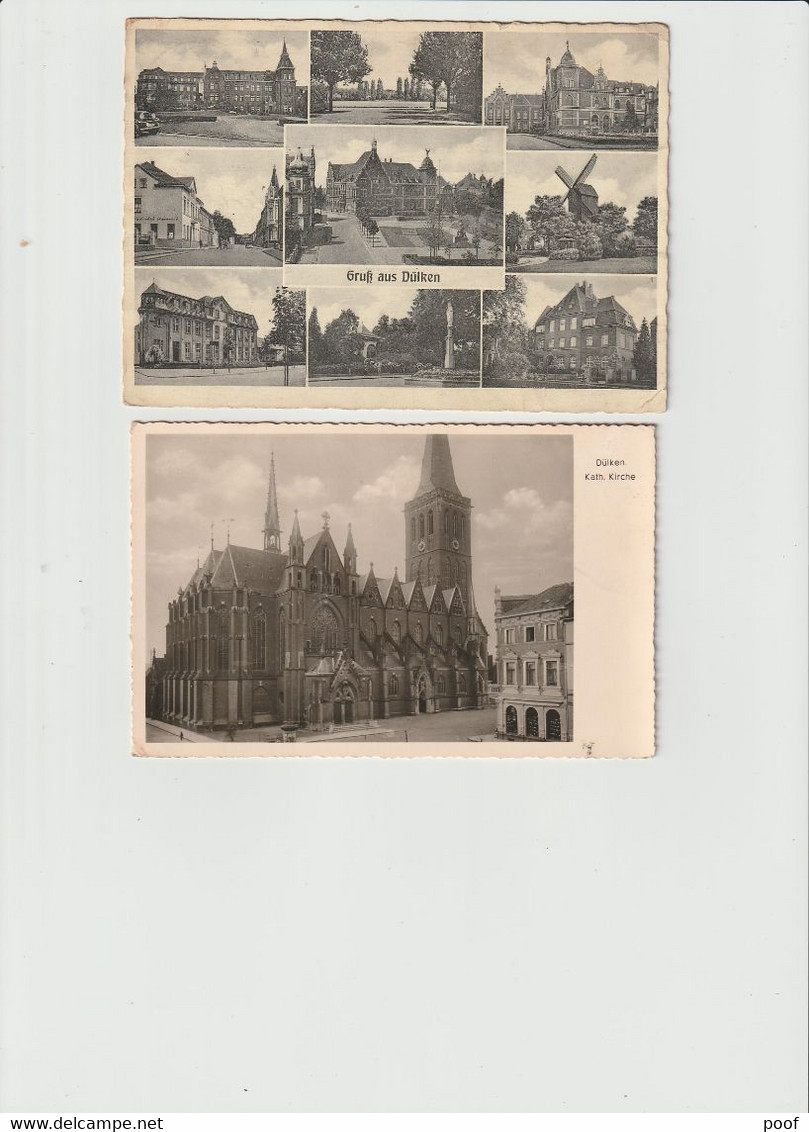 Dülken : Kirche + Multivieuw ---- 2 Cards - Viersen