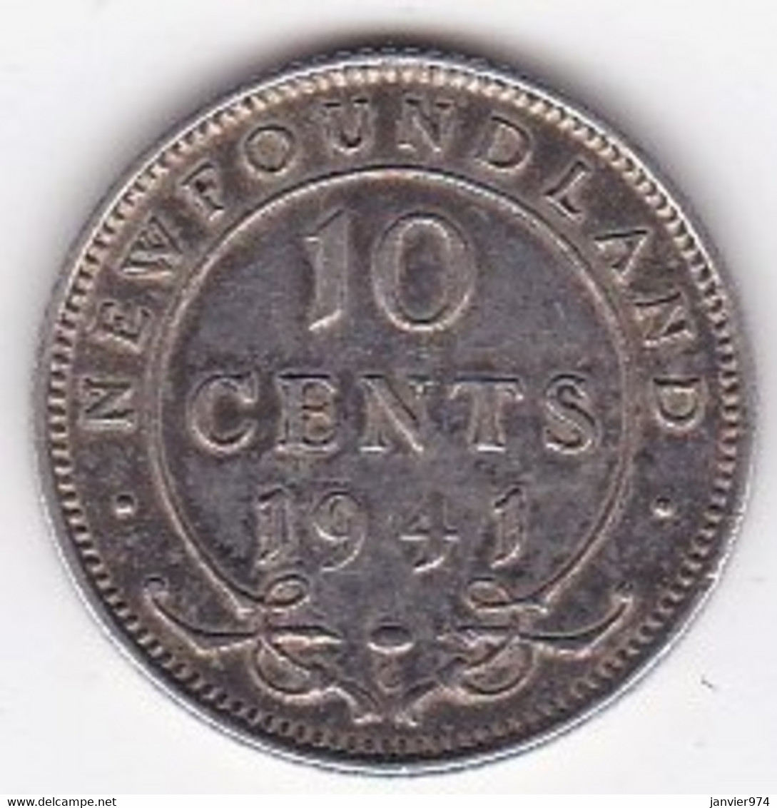 Canada. Terre-Neuve / Newfoundland 10 Cents 1941 C. George VI - Canada