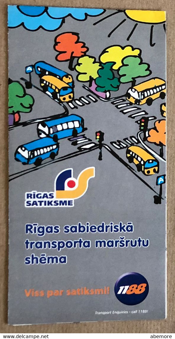 Plan Des Transports De Riga/Riga Public Transport Map 2006 - Mondo