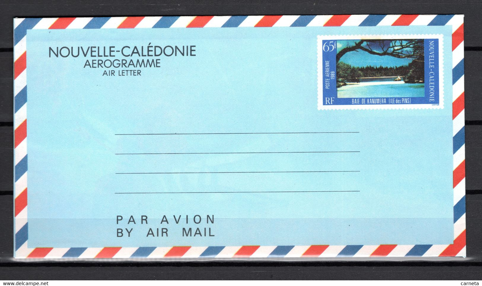 NOUVELLE CALEDONIE  AEROGRAMME N° 12   NEUF SANS CHARNIERE COTE  10.00€    PAYSAGE - Aerogramas