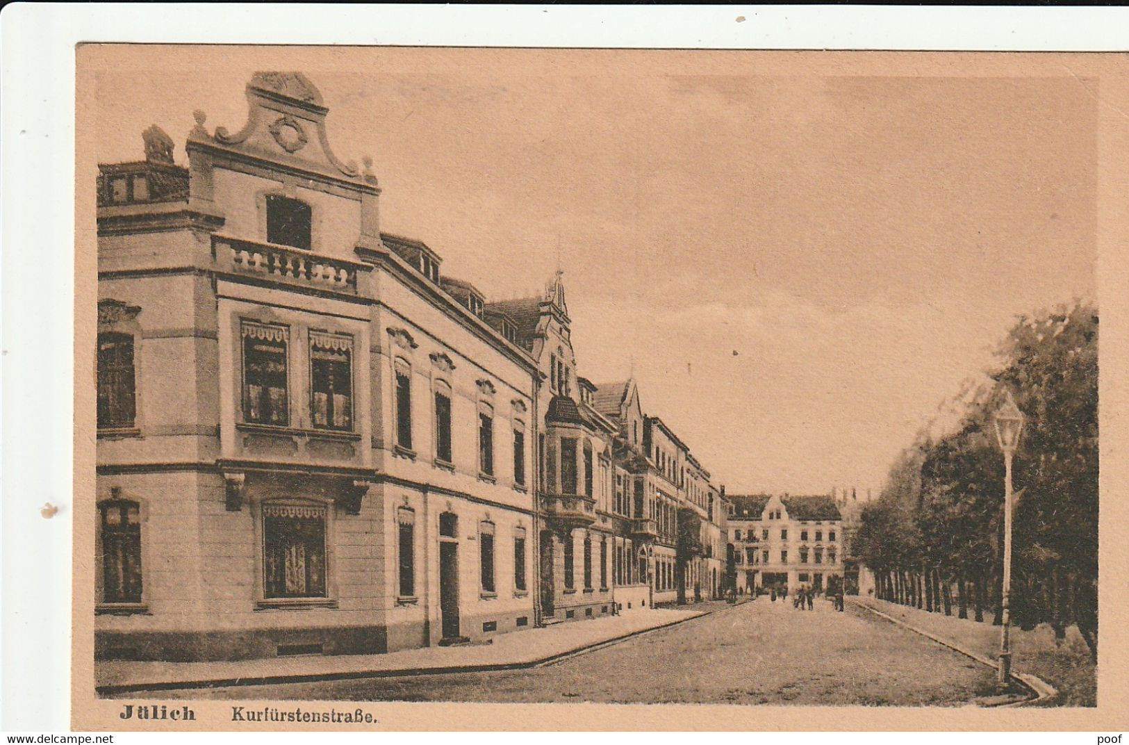 Jülich / Juelich : Kurfürstenstrasse -- 1923 ( Militaire Post) - Jülich