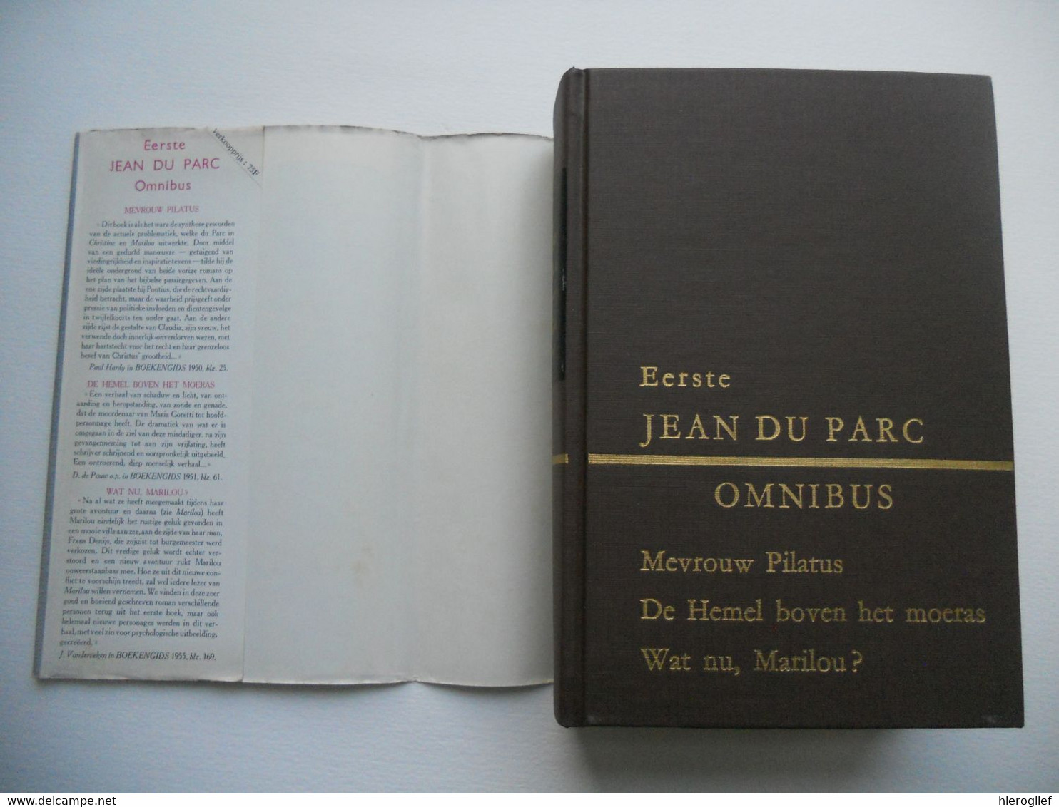 Eerste Omnibus JEAN DU PARC Mevrouw Pilatus / De Hemel Boven Het Moeras / Wat Nu, Marilou? Willem Putman Waregem Brugge - Literatuur