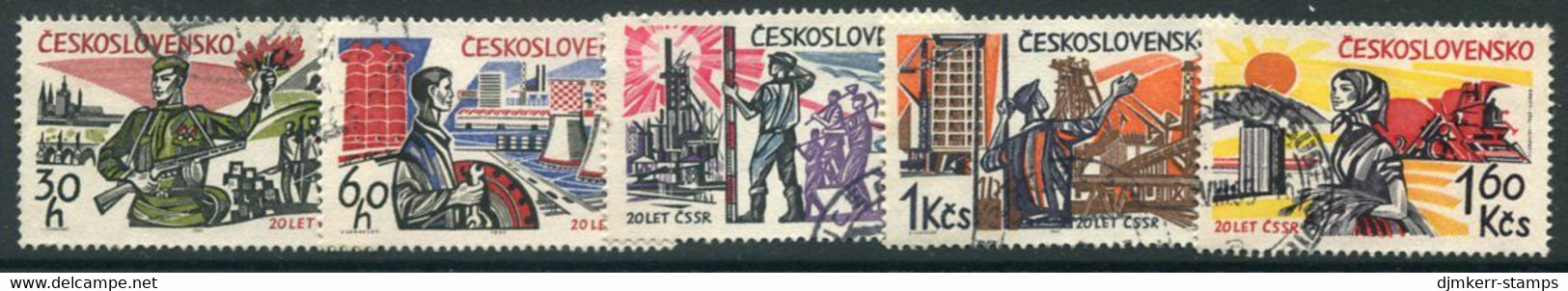 CZECHOSLOVAKIA 1965 Liberation Anniversary Used..  Michel 1533-37 - Used Stamps