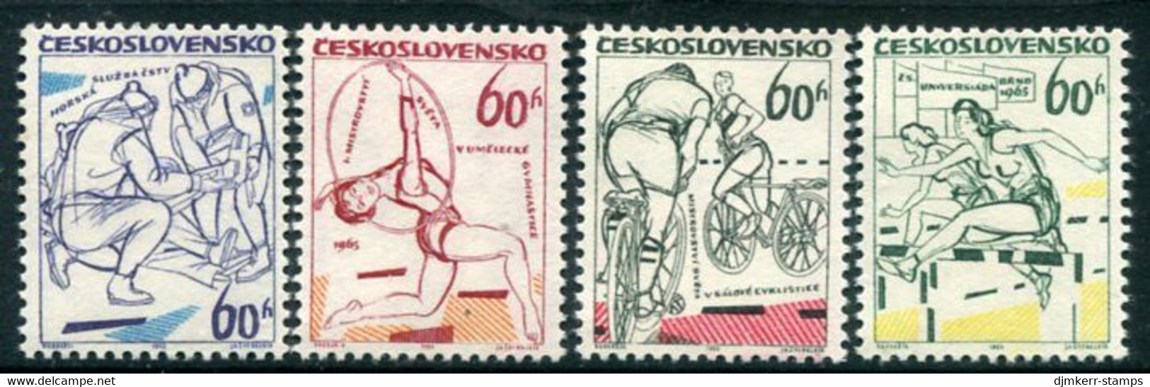 CZECHOSLOVAKIA 1965 Sport MNH / **.  Michel 1504-07 - Unused Stamps