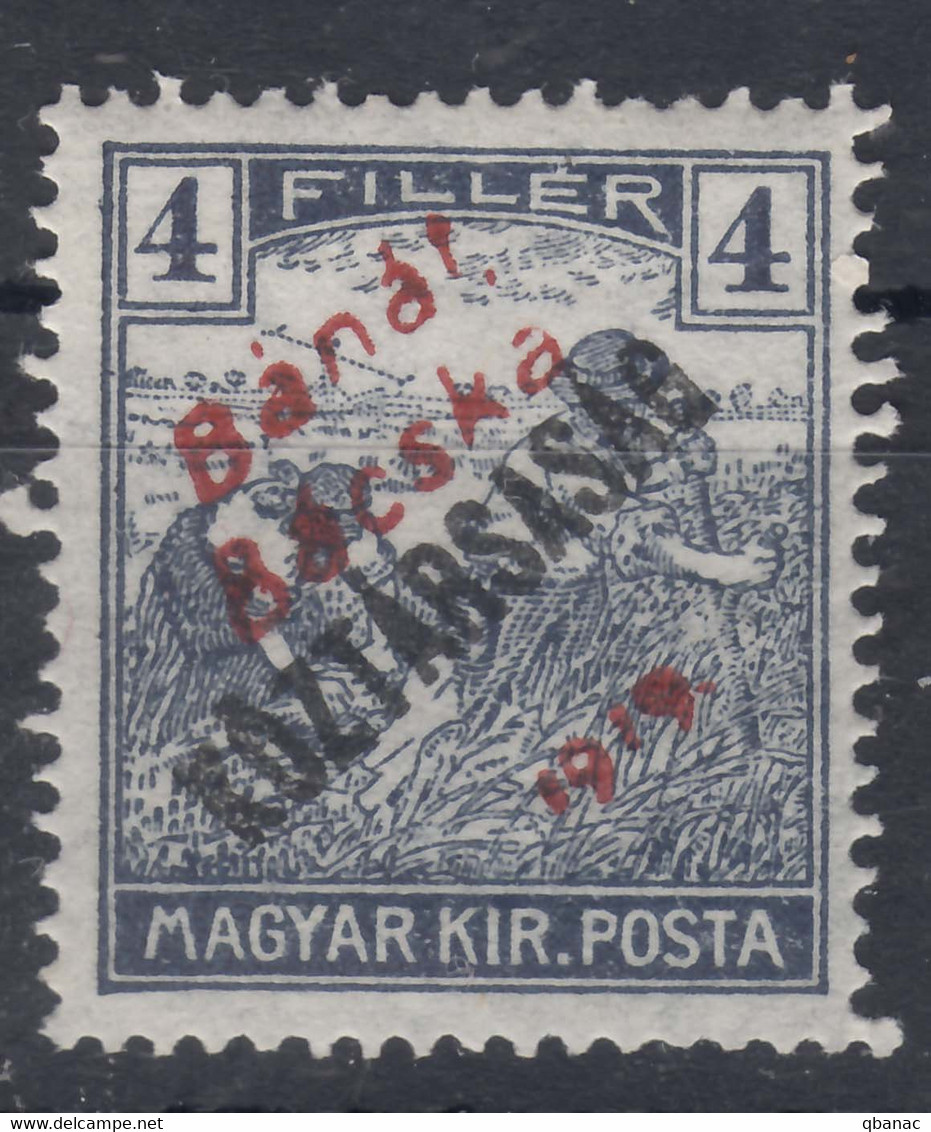 Hungary Banat Bacska 1919 Mi#25b Mint Never Hinged - Banat-Bacska