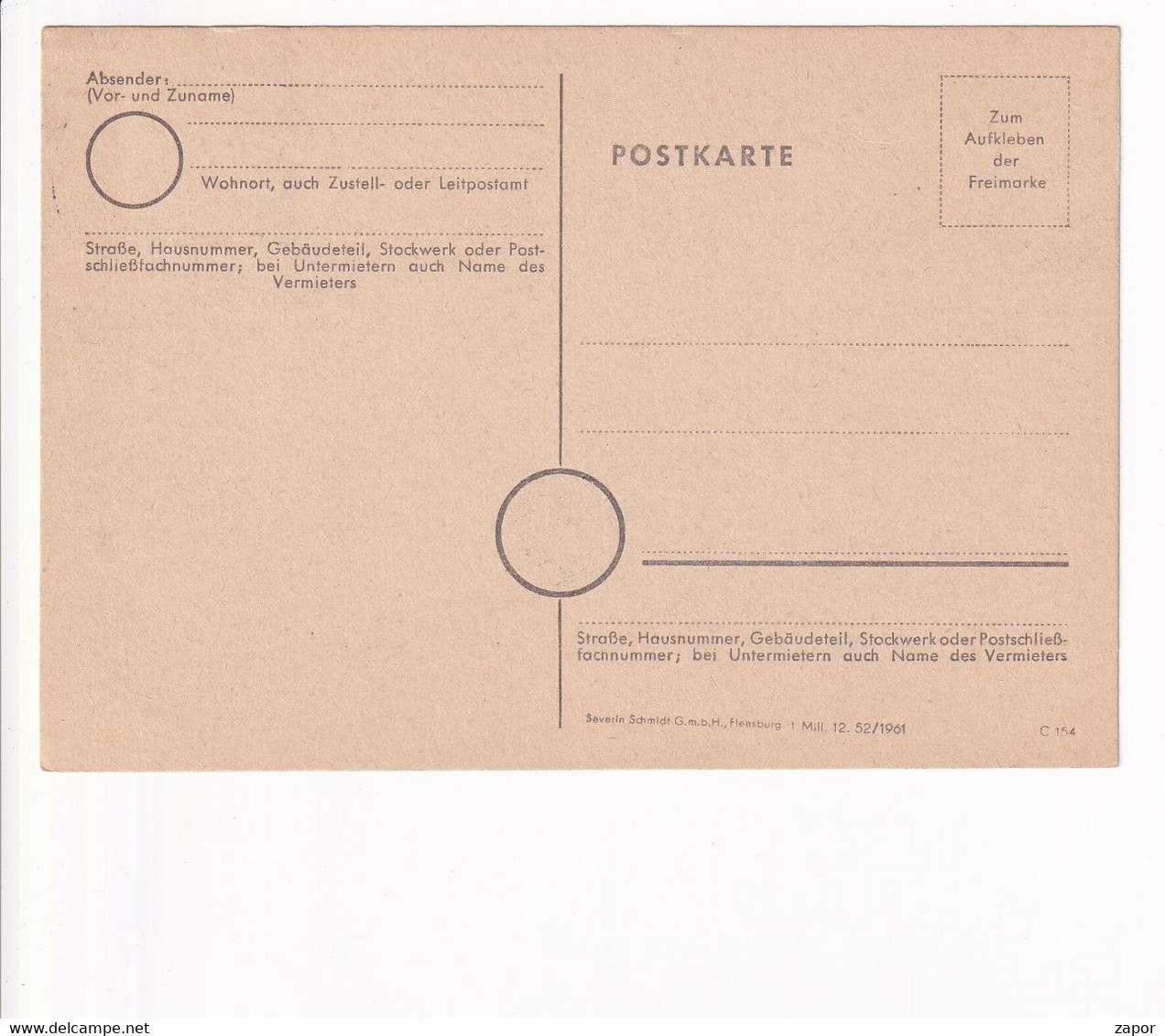 Postkarte - 2p - Berlin - Charlottenburg - Welttierschutzdag 1953 - Private Postcards - Used