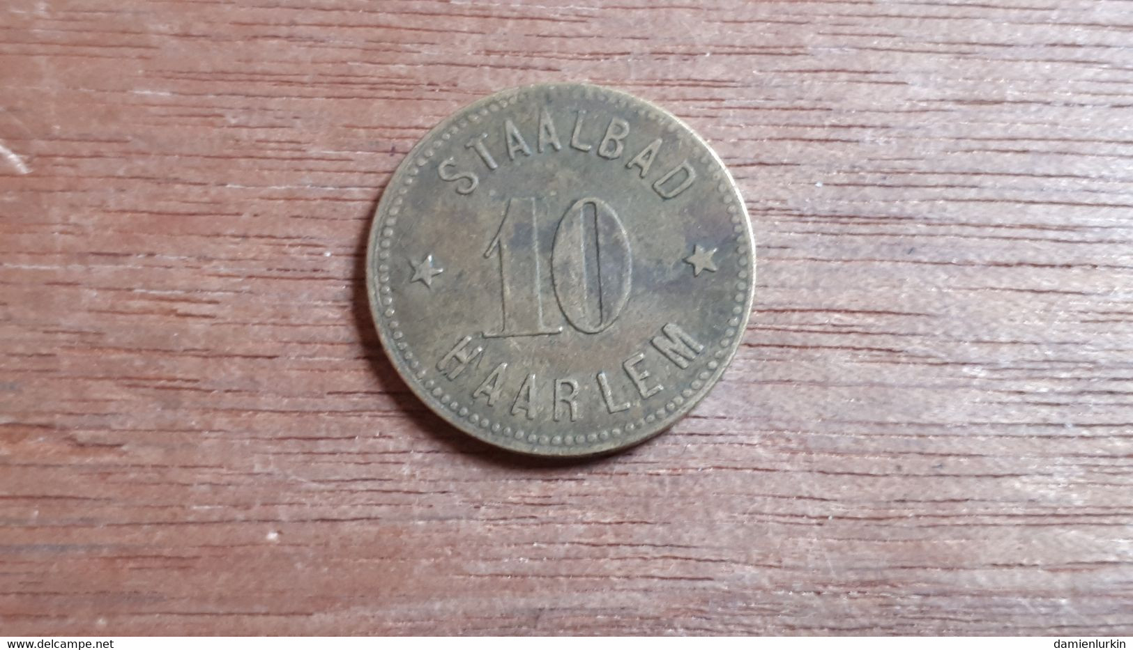 PAYS-BAS HAARLEM JETON 10 CENTS 0.10G  STAALBAD HAARLEM MAISON OUVERTE LE 29 OCTOBRE 1895 JUSQU'EN 1932 LIRE DESCRIPTIF - Professionals/Firms