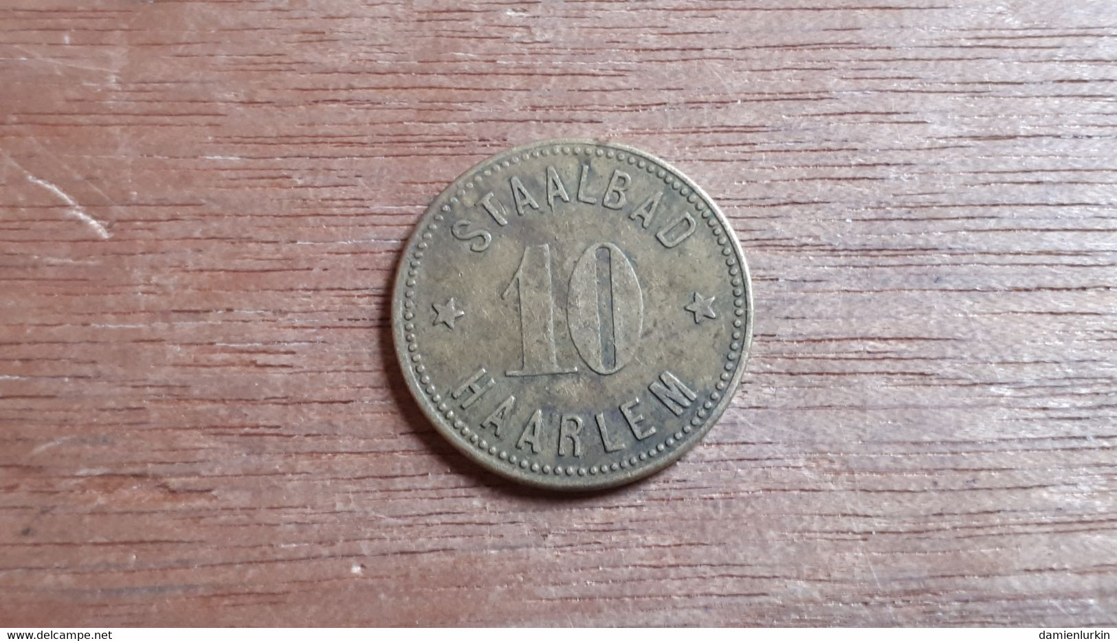 PAYS-BAS HAARLEM JETON 10 CENTS 0.10G  STAALBAD HAARLEM MAISON OUVERTE LE 29 OCTOBRE 1895 JUSQU'EN 1932 LIRE DESCRIPTIF - Firma's