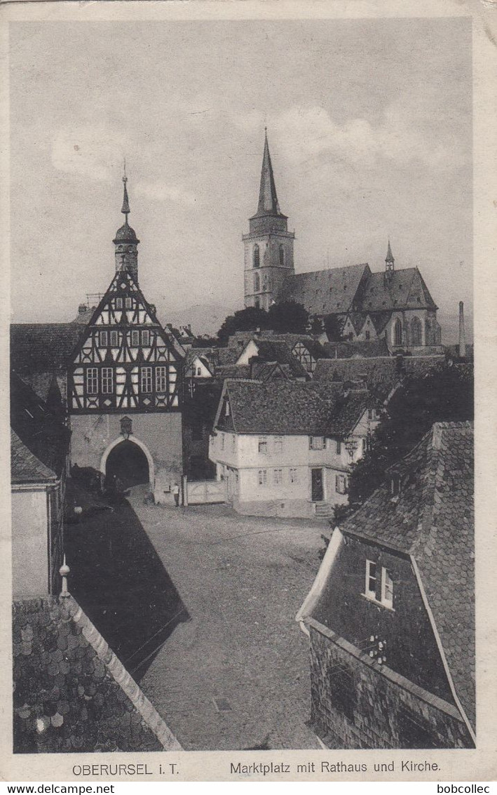 OBERURSEL I T: Marktplatz Mit Rathaus Und Kirche - Oberursel