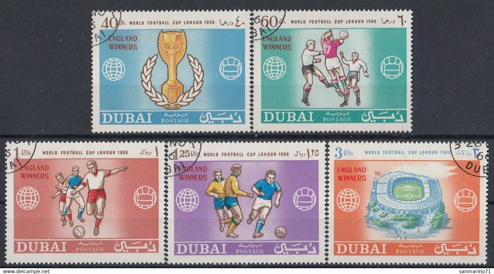 DUBAI 216-220,used,football - Usati