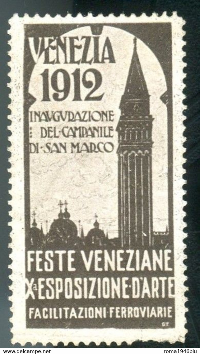 VENEZIA 1912 INAUGURAZIONE DEL CAMPANILE DI SAN MARCO - Cinderellas