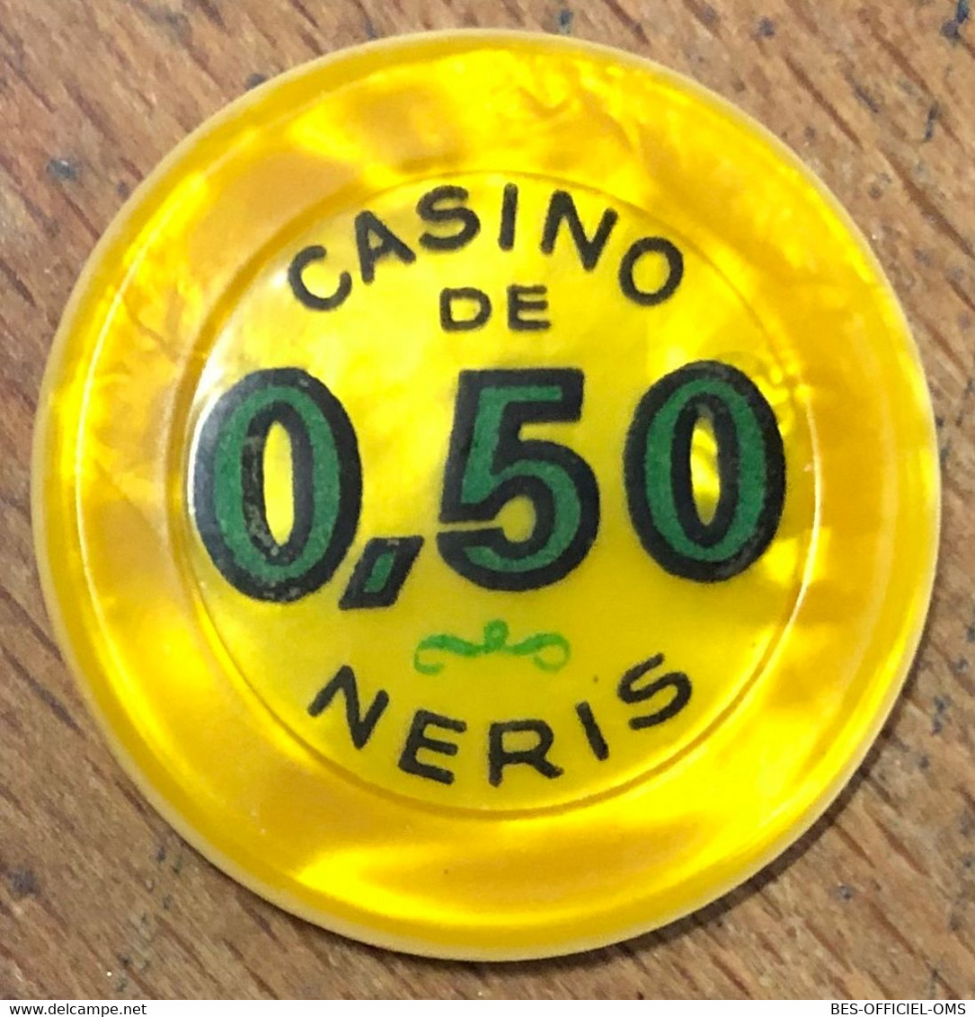 03 NÉRIS-LES-BAINS CASINO JETON DE 0,50 FRANCS CHIP COINS TOKENS GAMING - Casino