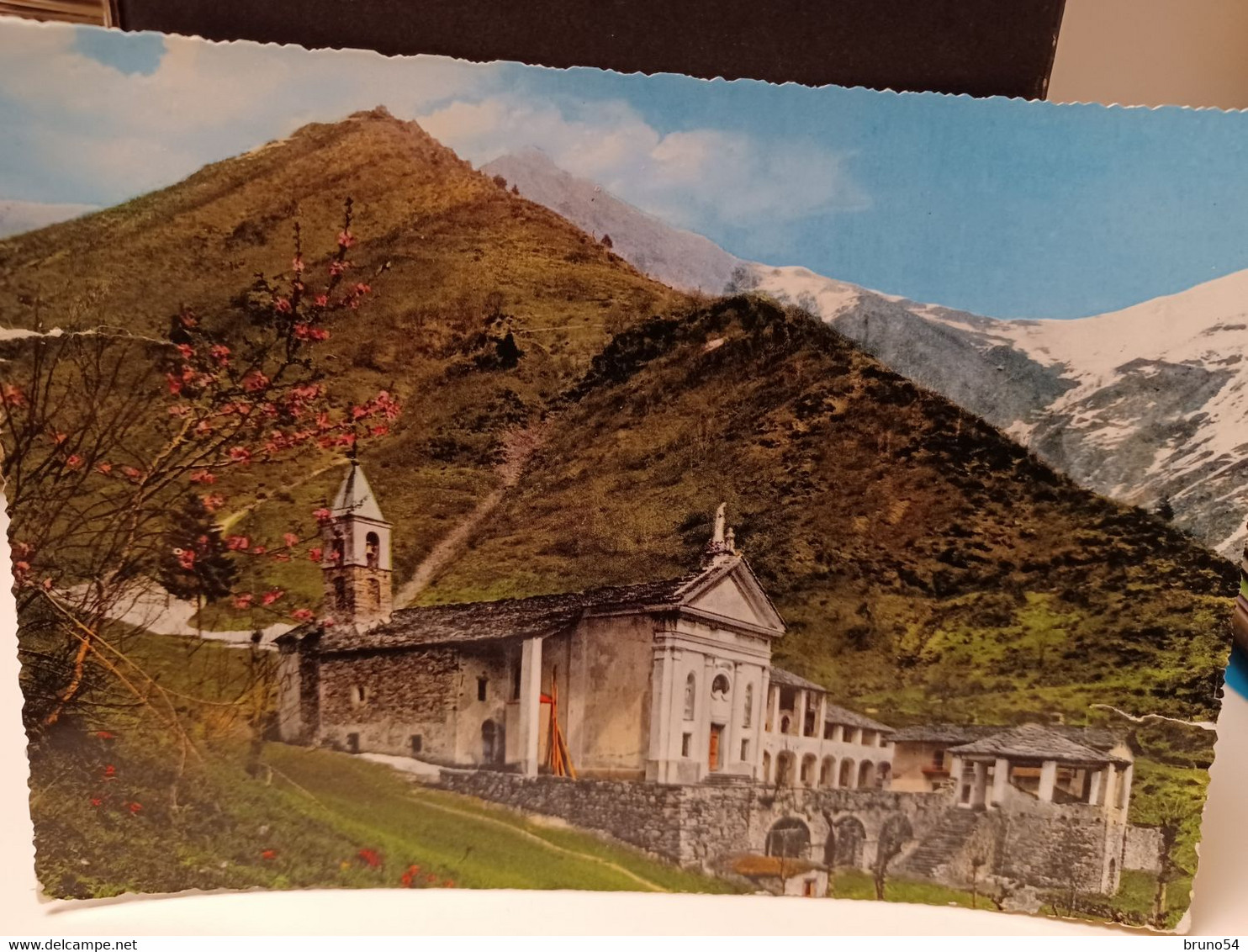 Cartolina  Ribordone Canavese Prov Torino Santuario Di Prascondù 1969 Piccoli Strappi - Kirchen