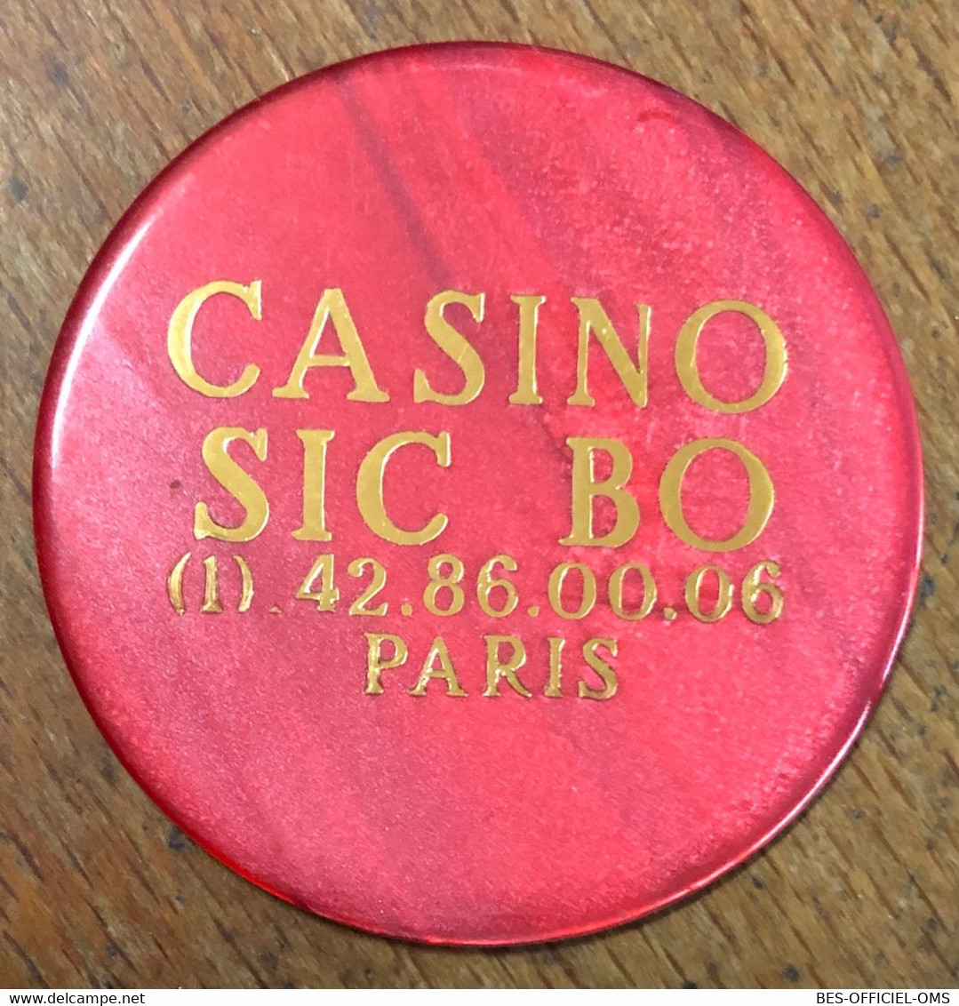 75 PARIS CASINO SIC BO JETON DE 500 CHIP TOKENS COINS GAMING - Casino