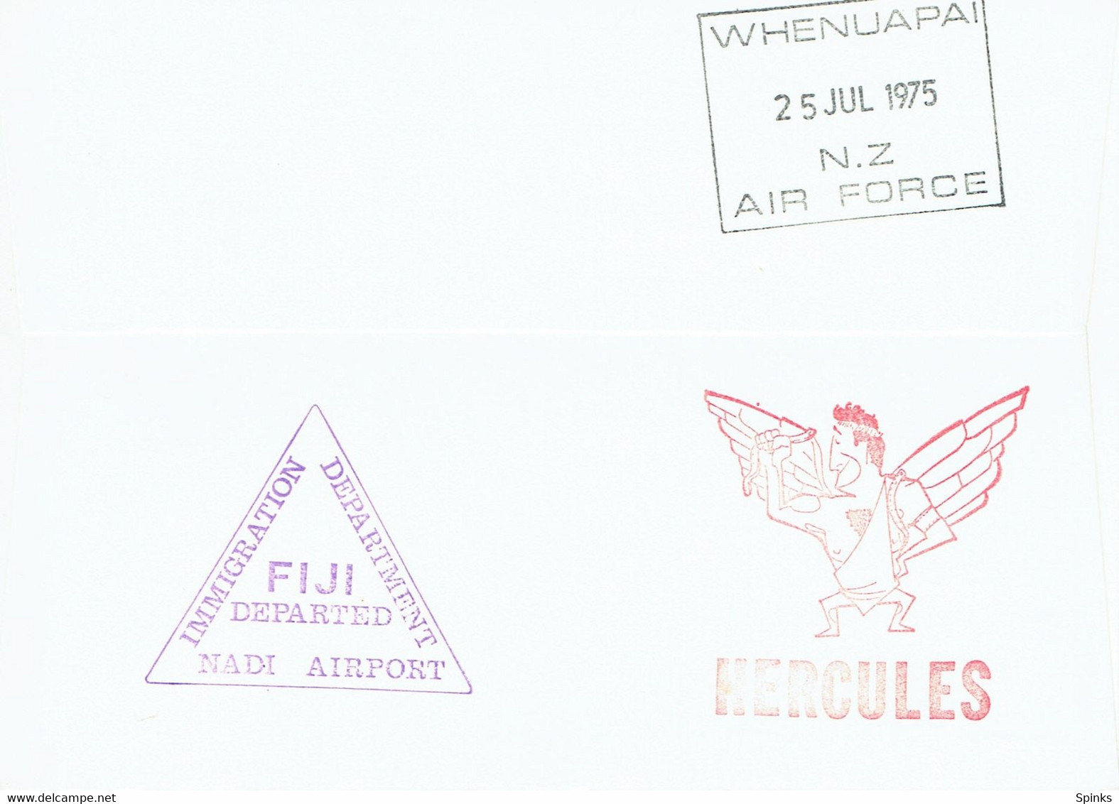 New Zealand 1975 40 Squadron VIP And Routine Route Flights Cover - Lettres & Documents