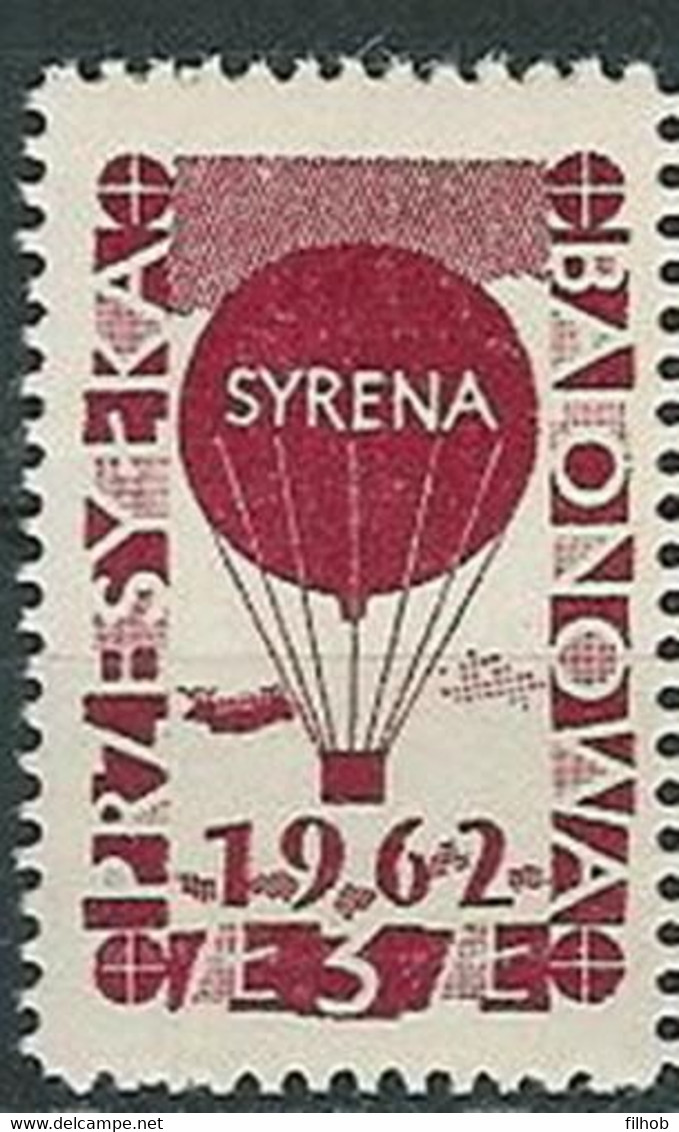 Poland Label - Balloon 1962 (L014): SYRENA - Ballons