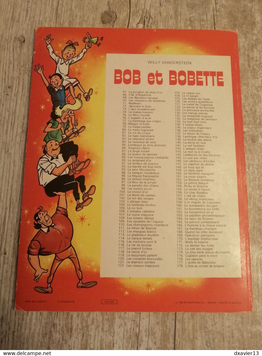 Bande Dessinée - Bob Et Bobette 159 - L'Or Maudit De Coconera (1980) - Bob Et Bobette