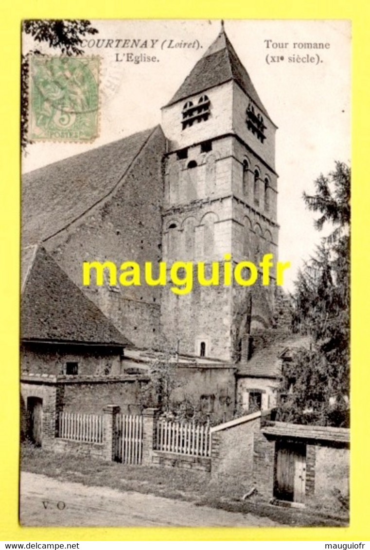 45 LOIRET / COURTENAY / L'EGLISE ET SA TOUR ROMANE DU XIè S. - Courtenay