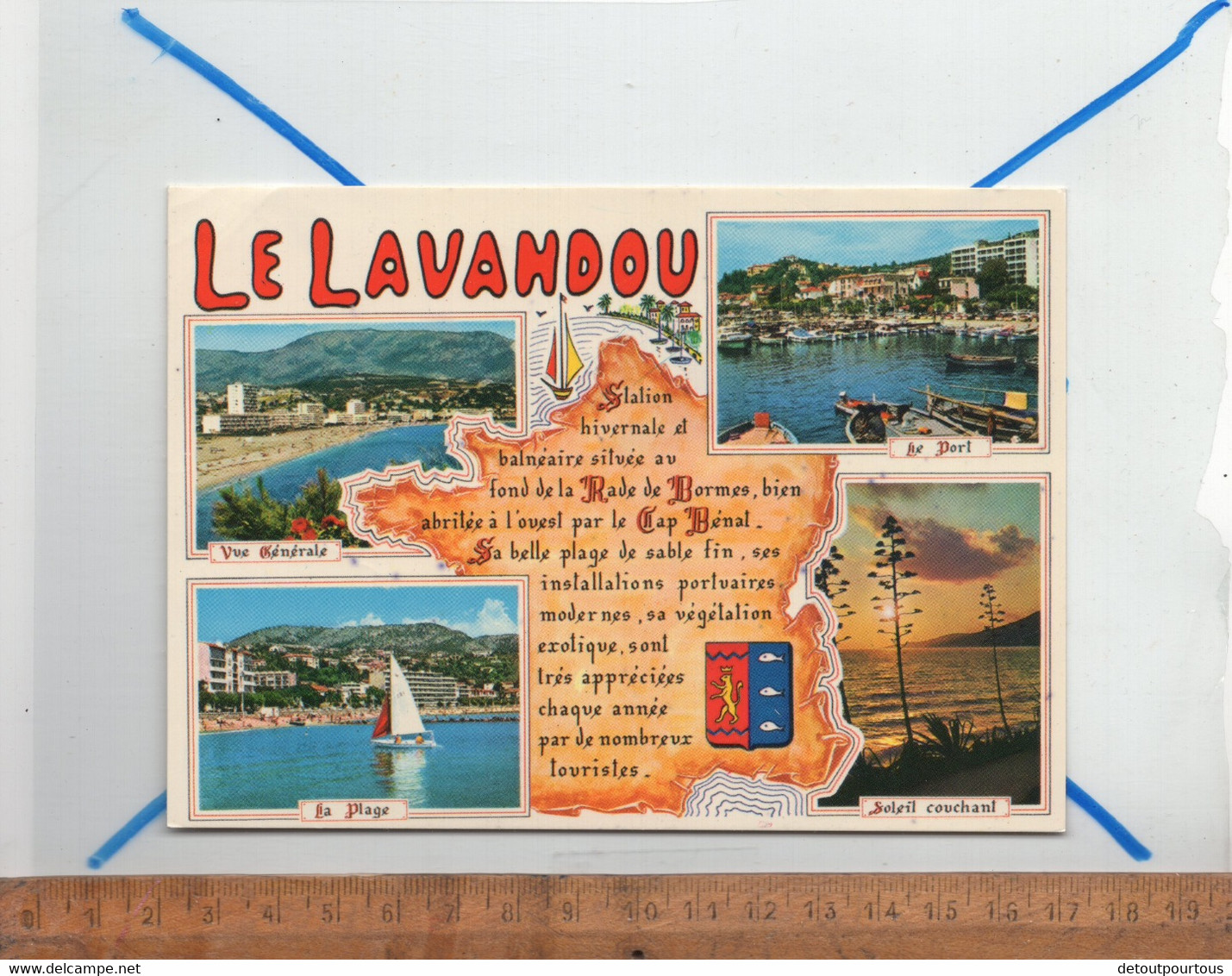 LE LAVANDOU Var 83 : Lot De X6 CPM Souvenir Multivues Port Plage Vue Générale - Le Lavandou