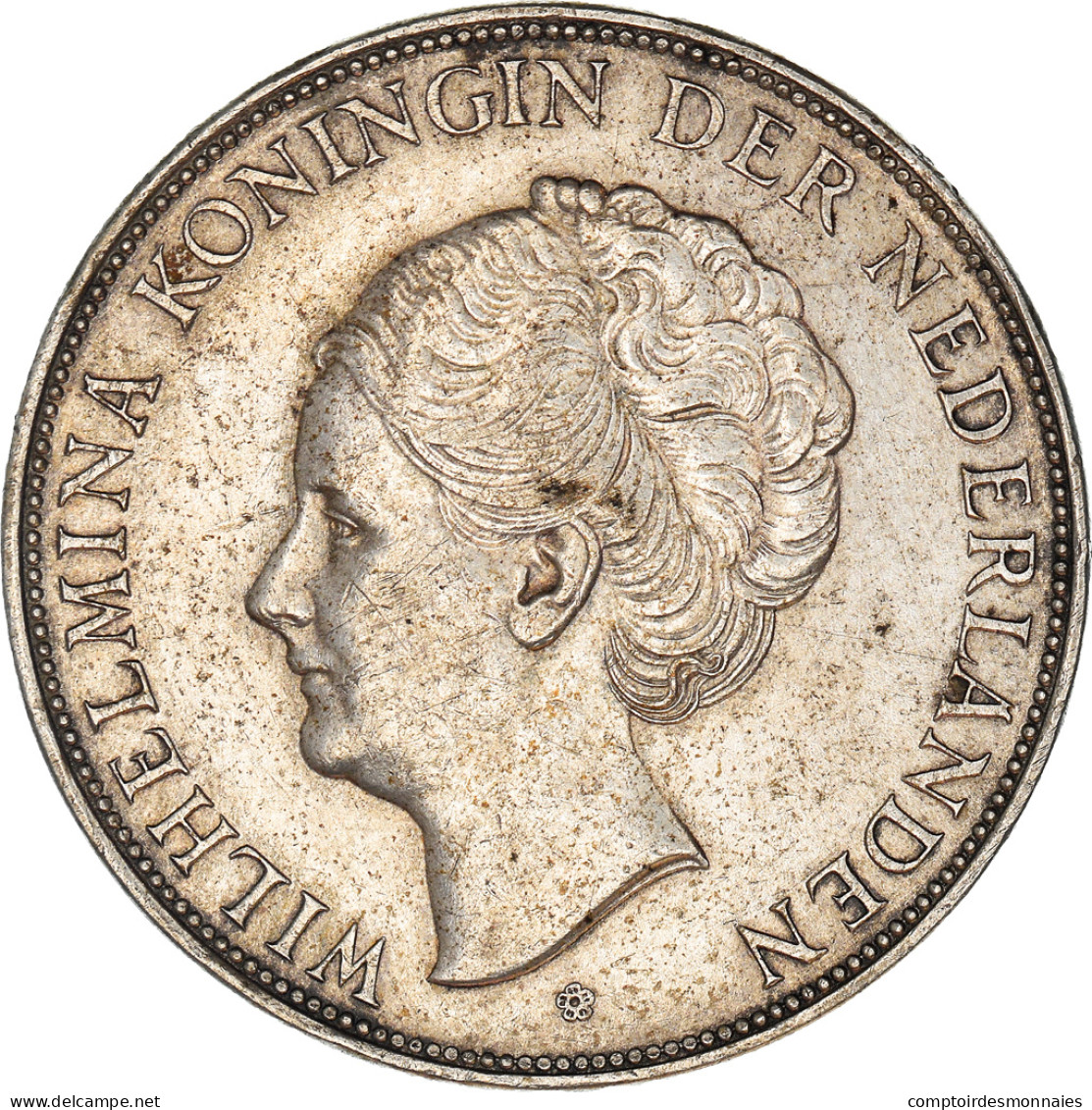 Monnaie, Pays-Bas, Wilhelmina I, 2-1/2 Gulden, 1937, TTB, Argent, KM:165 - 2 1/2 Gulden