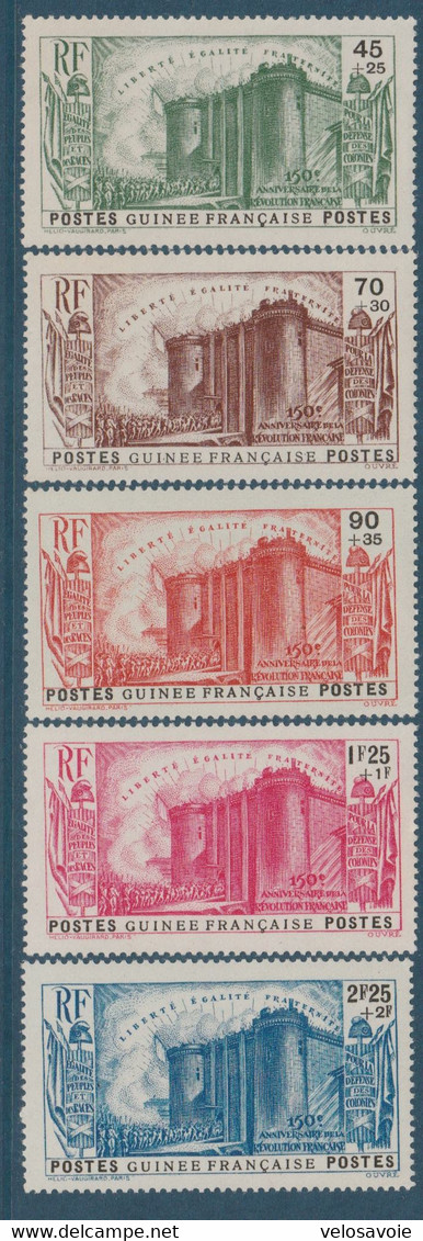 GUINEE N° 153/157 REVOLUTION ** - Unused Stamps