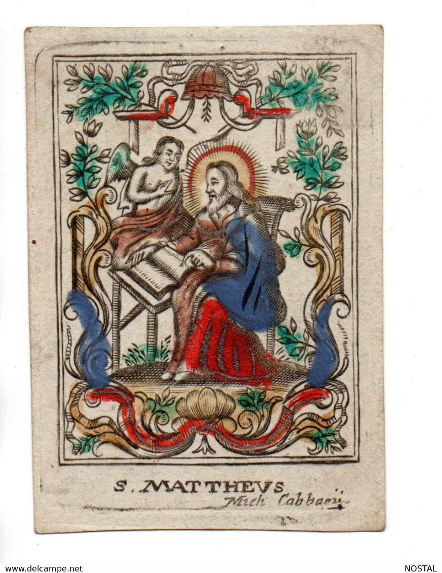 Image Pieuse  18 S. S.Mattheus (M.Cabbaeij)  7 X 9,5 Cm - Andachtsbilder