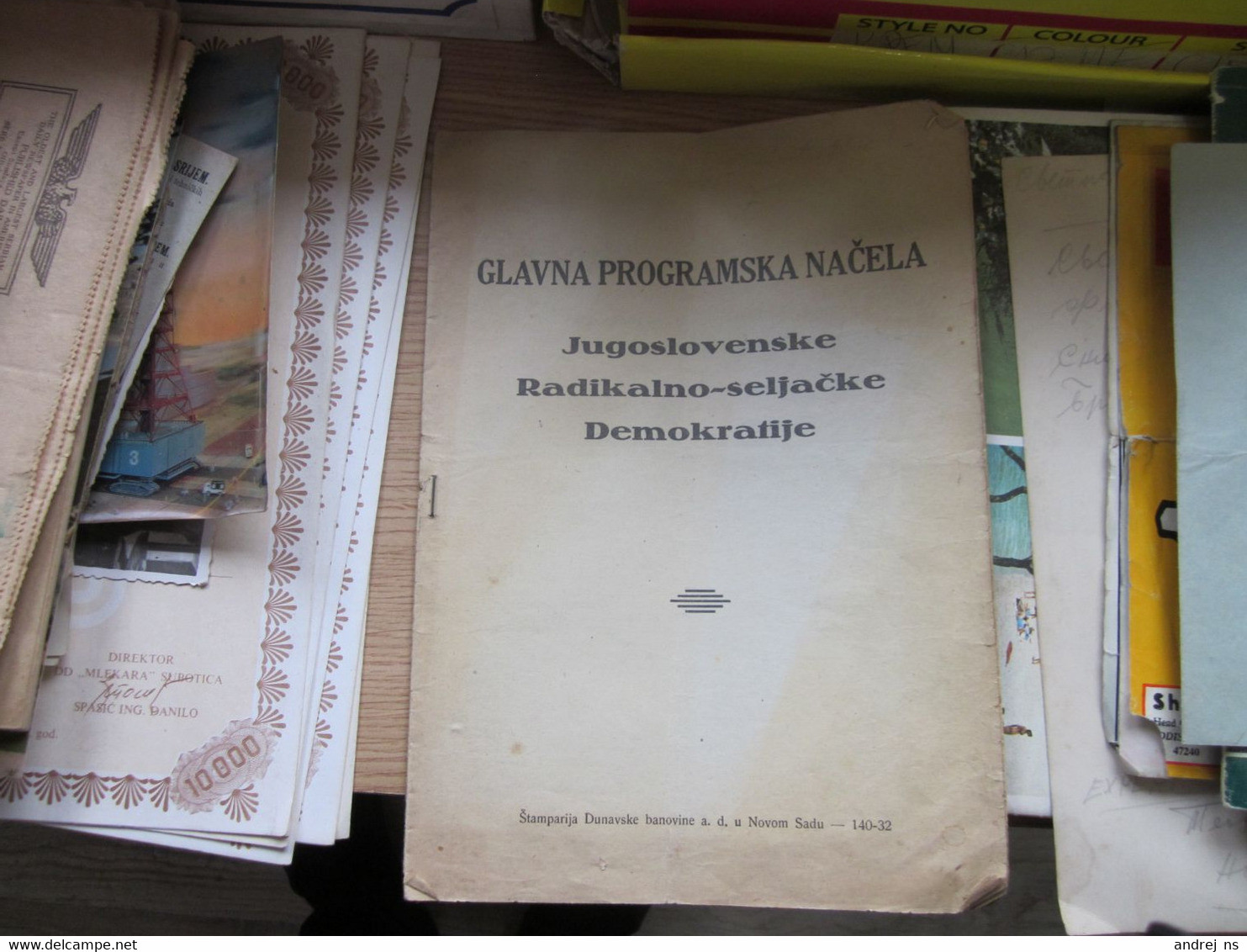 Glavna Programska Nacela Radikalno Seljacke Demokratije Novi Sad 14 Pages - Scandinavische Talen