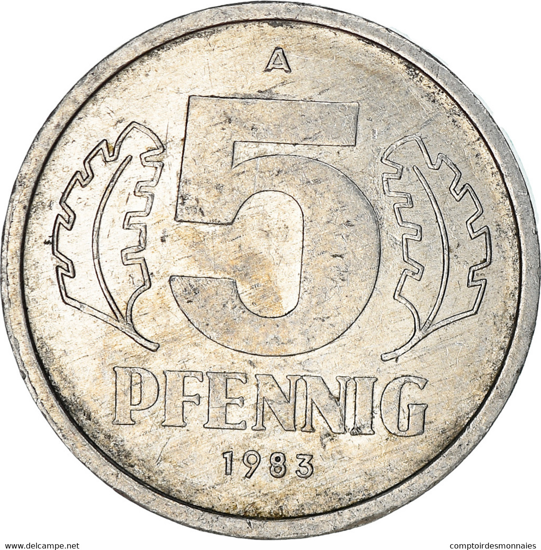 Monnaie, GERMAN-DEMOCRATIC REPUBLIC, 5 Pfennig, 1983, Berlin, TB+, Aluminium - 5 Pfennig