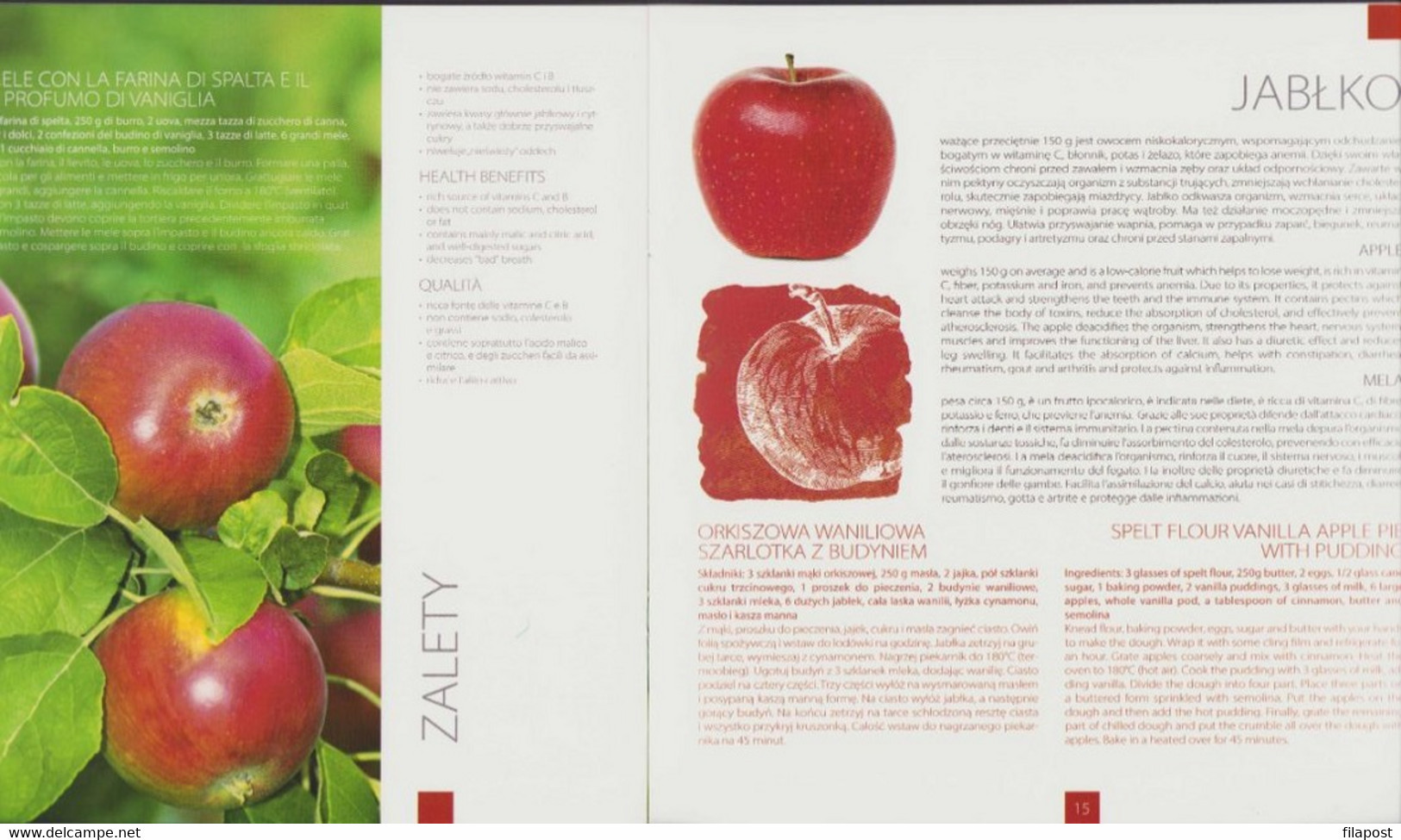 Poland 2015 Souvenir Booklet / World's Fair Expo In Milan, Fruit, Plants, Food, Exposition / With Mini Sheet MNH** - 2015 – Milán (Italia)