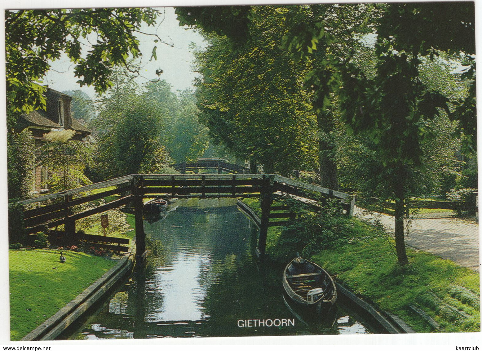 Giethoorn - Hoogbruggetje, Punters - (Ov., Nederland / Holland) - GIN 28 - Giethoorn