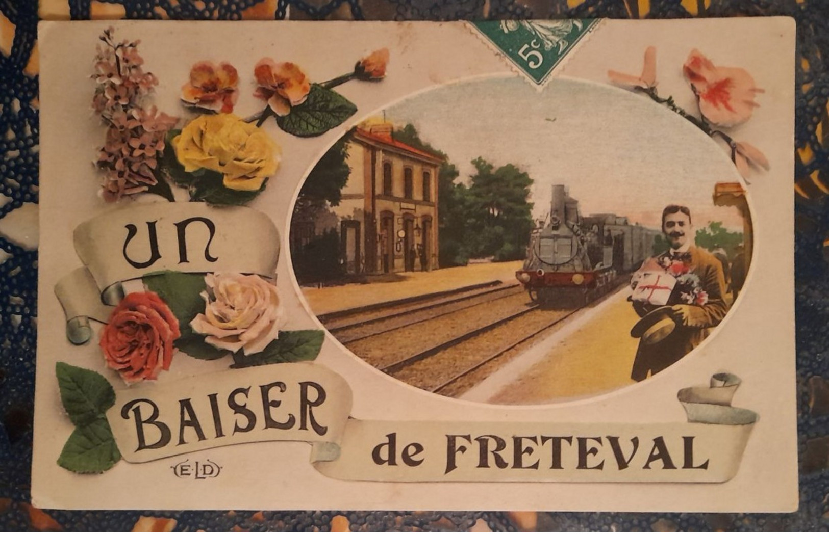 Freteval ( Une Pensée De Freteval) Le 05 06 1909.loir Et Cher. France - Altri & Non Classificati