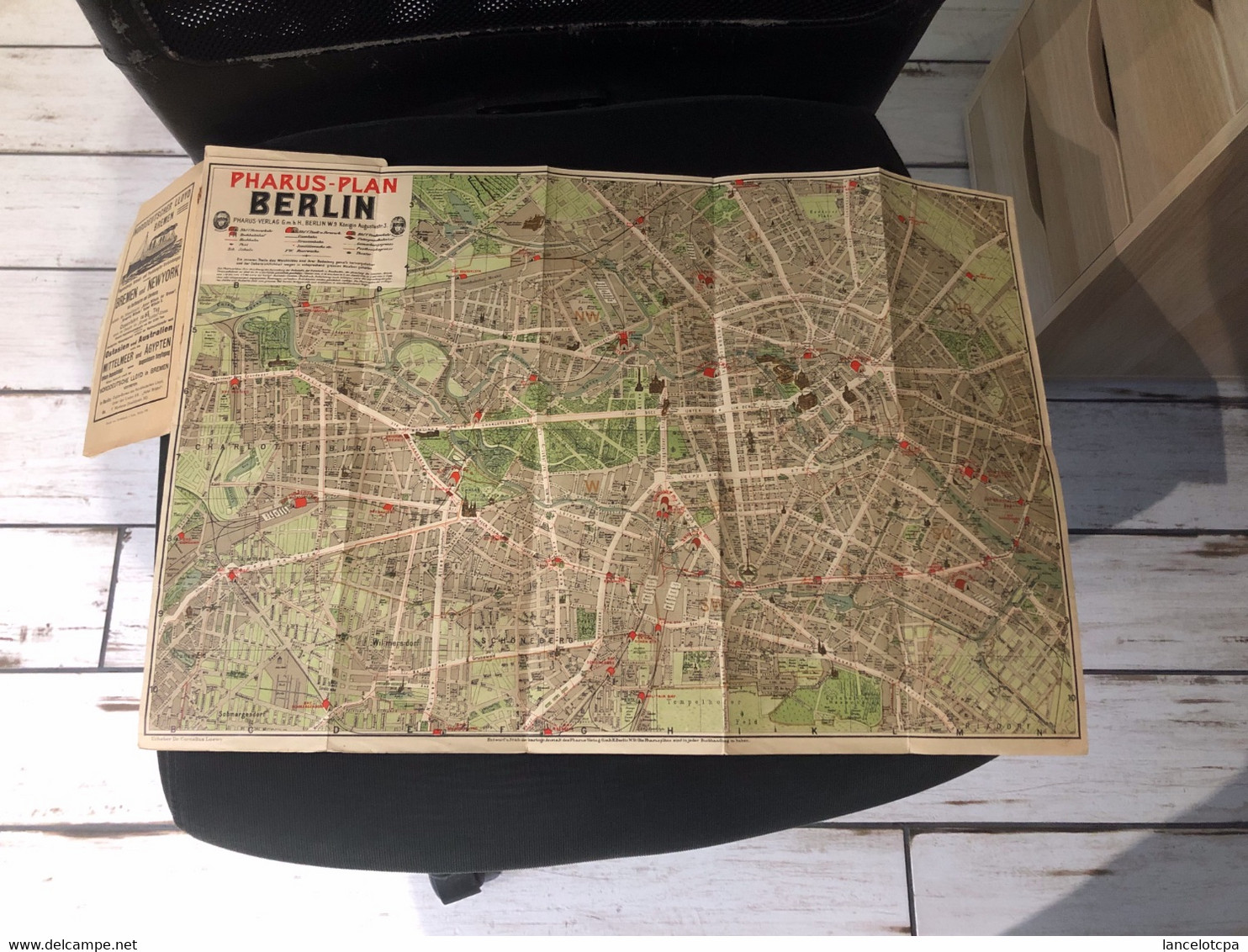 PLAN De La VILLE De BERLIN En 1903 - Autres Plans