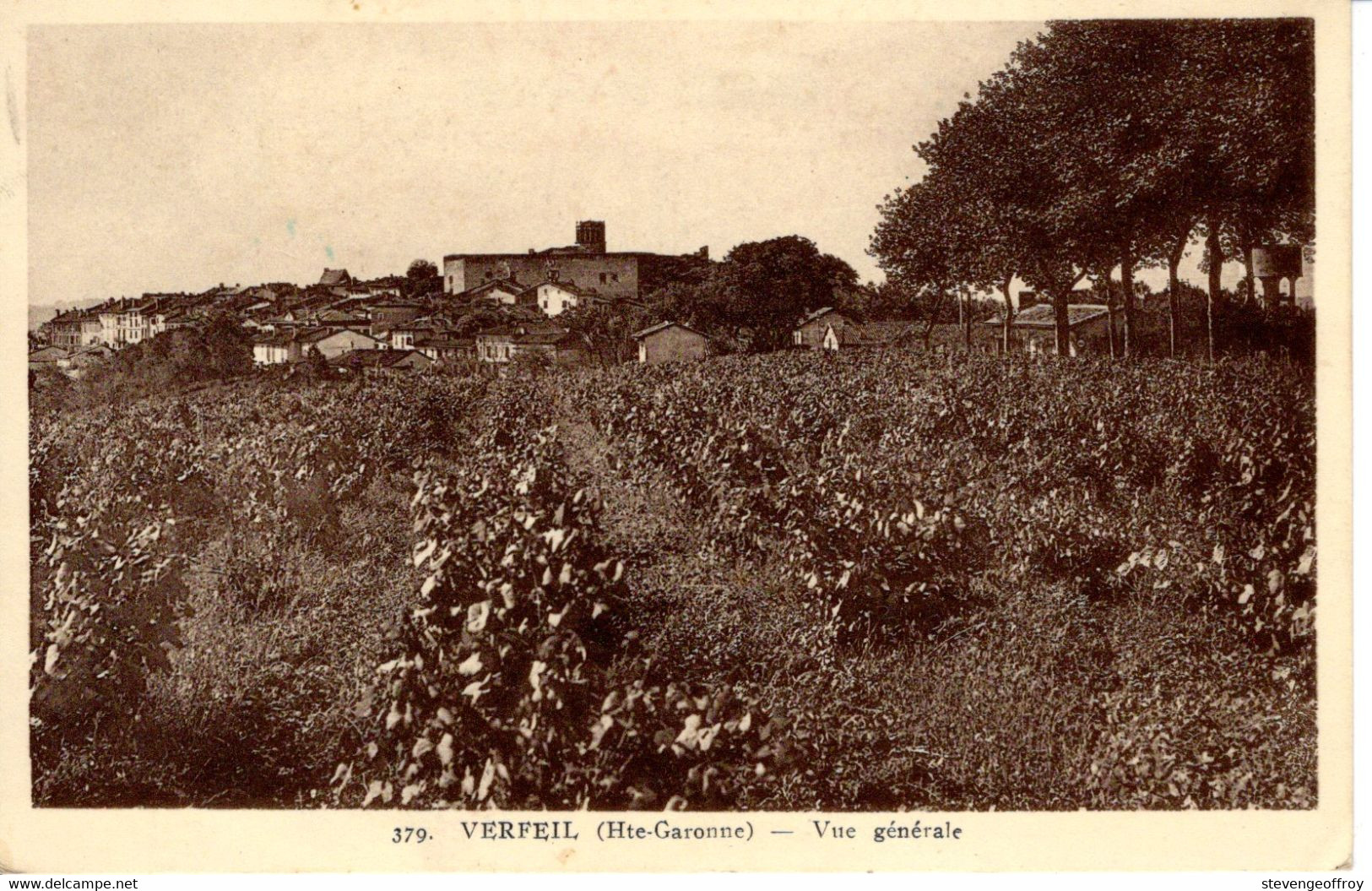 31 Haute Garonne Verfeil CPA Vue Generale Nature Champ Histoire1942 Payen Saint Gaudens - Verfeil