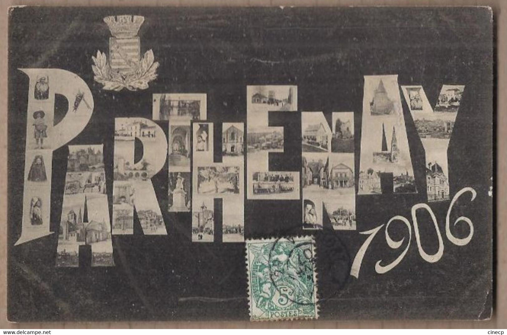 CPA PARTHENAY - TB CP Multivue En Cartes Postales Millésimée 1906 - Parthenay