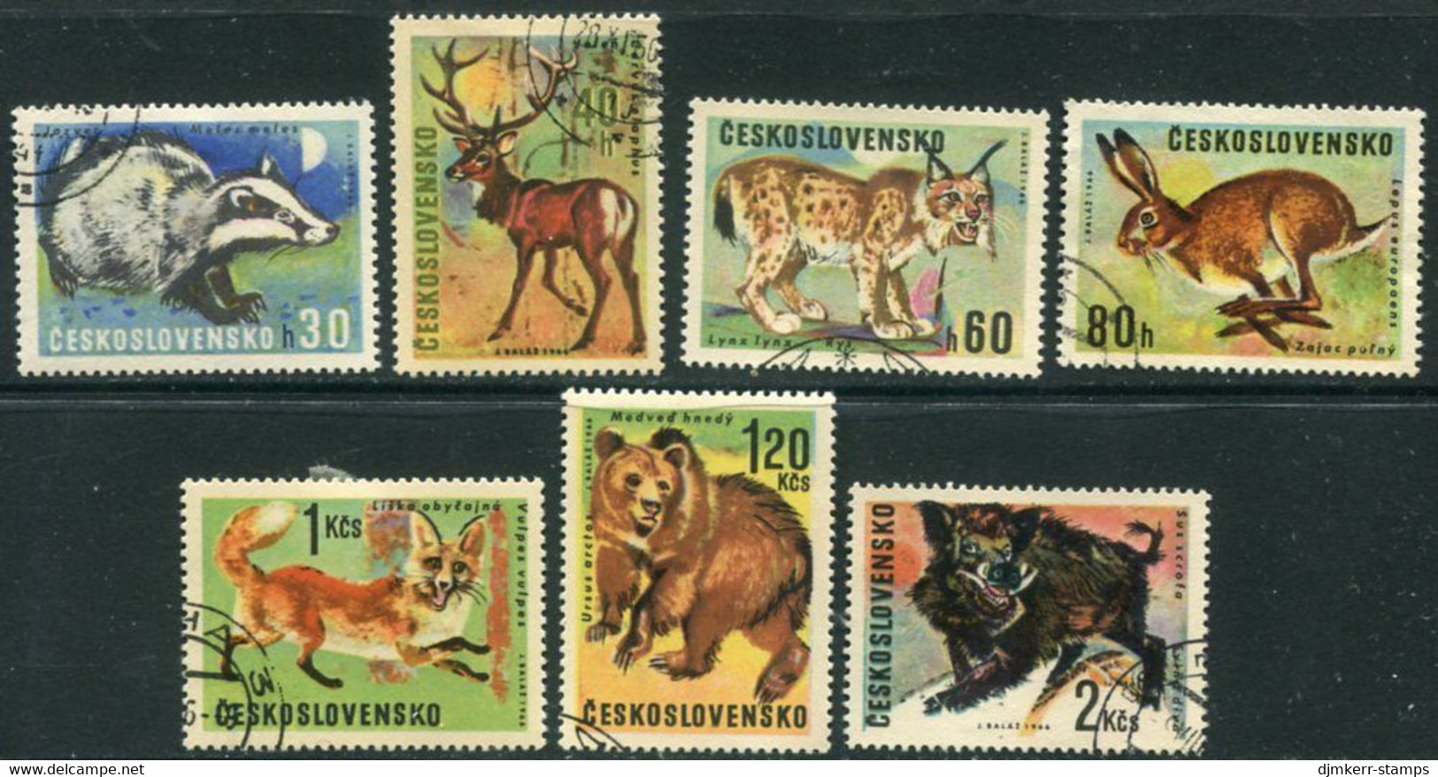 CZECHOSLOVAKIA 1966 Game Animals Used..  Michel 1661-67 - Used Stamps