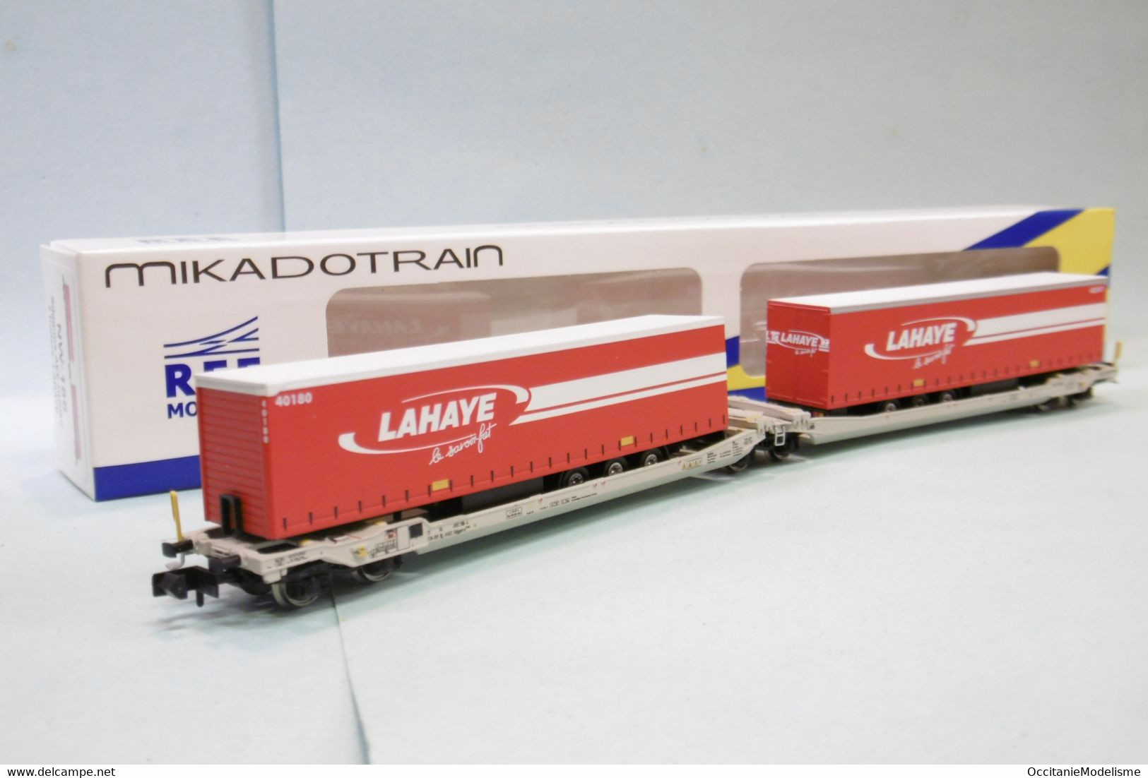 REE Mikadotrain - Wagons Kangourou Sdggmrs AEE Hupac LAHAYE SNCF Réf. NW-186 Neuf NBO N 1/160 - Goods Waggons (wagons)