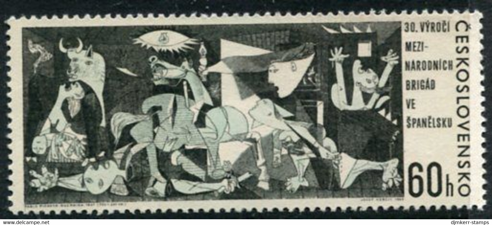 CZECHOSLOVAKIA 1966 International Brigade: Picasso Painting  MNH / **.  Michel  1637 - Unused Stamps