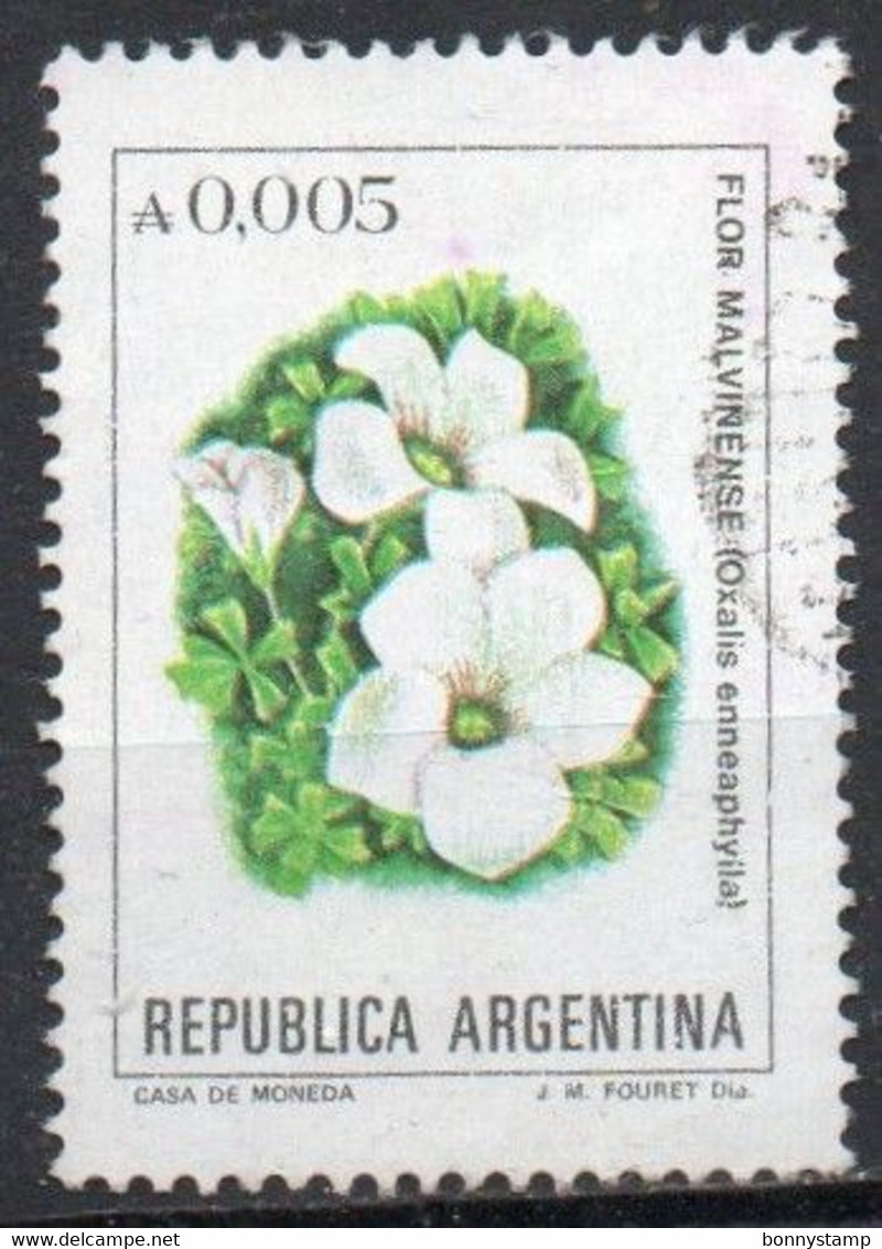 Argentina, 1983 - 5p Oxalis Enneaphylla - Nr.1438 Usato° - Used Stamps