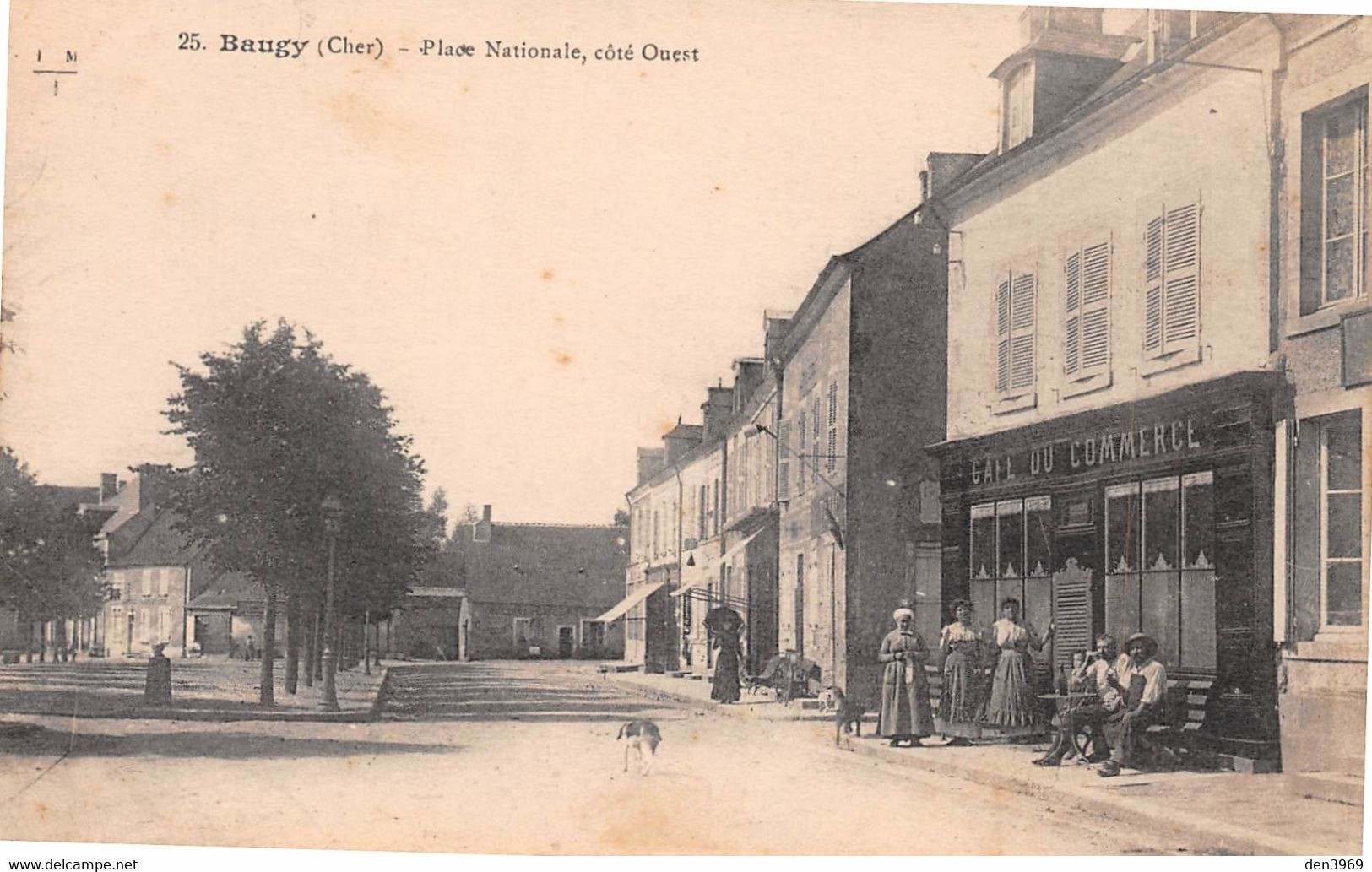 BAUGY - Place Nationale, Côté Ouest - Café Du Commerce - Baugy